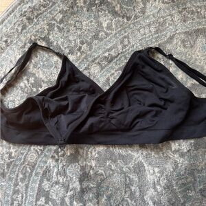 Motherhood‎ Maternity Nursing Bra Seamless Black Large